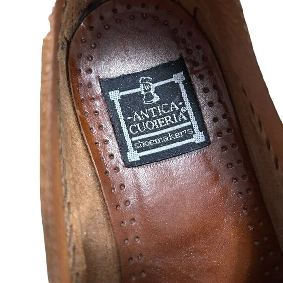 Antica Cuoieria Men's Shoes Leather Slip-on Made in Italy Size 39 (6.5 US) #S5 - Picture 4 of 5